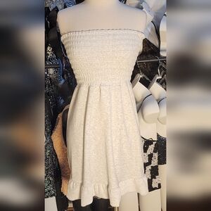 Juicy Couture Cream Strapless Dress